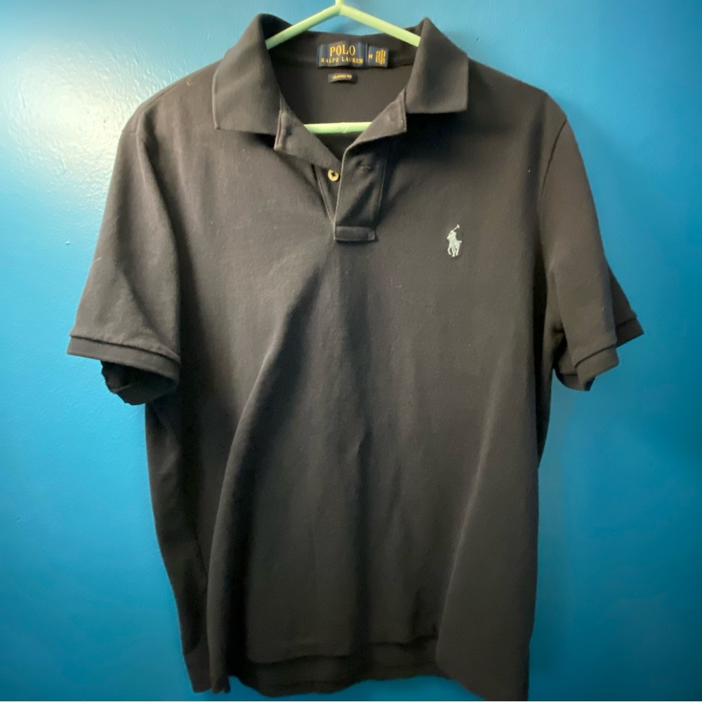 Ralph Lauren Polo blue navy medium polo shirt